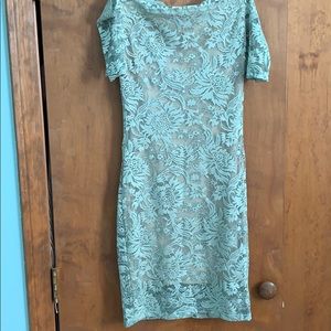 Lace dress mint green